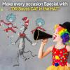 Fun Express Dr Seuss Cat in The Hat Jointed Cardboard Cutouts 3 Pack – Premium Party Decorations for Classroom Birthday Baby Shower | Thing 1 Thing 2 Bulletin Board Decor for Teachers & Parents