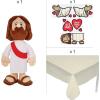 Fun Express Full UpdatePARTY_SUPPLIES Deluxe Jesus Loves Us John 3:16 Trunk-or-Treat Decorating Kit – 14 Piece