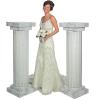 Fun Express Marble-Look Fluted Pillars 6′ Tall White Columns for Wedding Ceremony Decor – Roman Greek Style Cardboard Stand Set for Prom Events Professional Photo Prop Decorative Pedestal – 2 Pieces(White Marble Look)