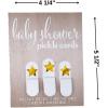 Fun Express Neutral Baby Shower Pickle Cards – 24 Pieces