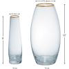 Sand Ceremony Cylinder Set W/Gold Trim – Home Decor – 3 Pieces