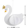 Sweet Swan Hanging Decor With Tissue – Party Decor – 3 Pieces