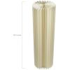 White Medium Foldable Paper Circular Column Decoration – 11.75″ x 31″ (1 Pc.) – Perfect for Weddings, Galas, Proms, or Any Formal Event(Large)