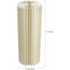 White Medium Foldable Paper Circular Column Decoration – 11.75″ x 31″ (1 Pc.) – Perfect for Weddings, Galas, Proms, or Any Formal Event(Medium)