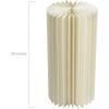 White Medium Foldable Paper Circular Column Decoration – 11.75″ x 31″ (1 Pc.) – Perfect for Weddings, Galas, Proms, or Any Formal Event(Small)