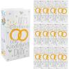 5″ x 3 1/4″ x 10″ Medium Wedding Activity Paper Treat Bags 12 Pieces