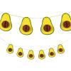 Avocado Garland, 7 Feet Long with 7 Inch Honeycomb Avocados – Cinco De Mayo Party Decor, Fiesta, Baby Showers and More – 1 Piece