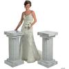 Fun Express Marble-Look Fluted Pillars 6′ Tall White Columns for Wedding Ceremony Decor – Roman Greek Style Cardboard Stand Set for Prom Events Professional Photo Prop Decorative Pedestal – 2 Pieces(White Marble Look)