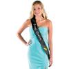 Fun Express Queen Prom Sash Black – Apparel Accessory for Homecoming, Prom, or Formal Events – Perfect for Celebrating Your Royal Moment – 1 Piece