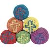 Fun Express Religious Cross Knitted Kick Balls (Set of 12) Sunday School and VBS Supplies