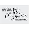 Fun Express Sit Anywhere Wedding Ceremony Sign – Black & Grey