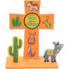 Fun Express Southwest VBS Stand-Up Cross Craft Kit – VBS Vacation Bible School Supplies/Decor – Makes 12