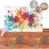 Fun Express Studio VBS Paint Splatter Small Scene Decorating Kit – Party Decor – VBS Vacation Bible School Supplies/Decor – 17 Pieces