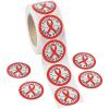 Fun Express Teacher Stickers Red Ribbon Week Drug Free Stickers 500 Pack – Premium Sticker Roll for Students | School Campaign Supplies for Classroom Awareness Activities & Prevention Materials