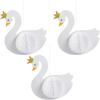 Sweet Swan Hanging Decor With Tissue – Party Decor – 3 Pieces