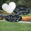 Wedding and Reception Directional Yard Sign Kit – 2 Signs with Metal Stakes