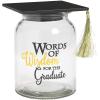 Words Of Wisdom Graduation Jar – Best Wishes Grad Party Supplies and Decor, Glass