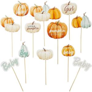 Baby Pumpkin Centerpiece Sticks – 12 Pieces