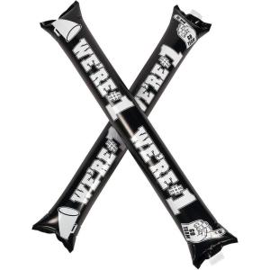 Black School Spirit Boom Sticks (12 pairs ) Noise Maker and School Supplies