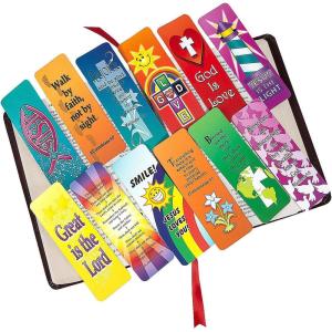Bulk Religious Christian Bookmark Assortment – Set of 144 – VBS, Sunday School Handouts and Classroom Rewards