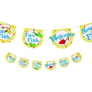 Dr. Seuss Baby Shower Garland, 1 Piece, Baby Shower Decorations