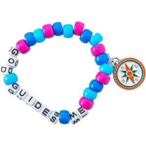 Fun Express 3″ Great North VBS Pony Bead Bracelet Craft Kit – Makes 12, Vacation Bible School Supplies