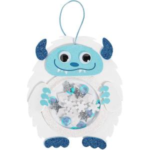 Fun Express 4 1/2″ x 5 1/4″ Yeti Shaker Ornament Craft Kit – Makes 12