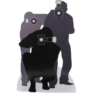 Fun Express 40″ x 65″ Paparazzi Silhouette Cardboard Cutout Stand-Up Decoration – Great for Prom, Grand Events and Work Events