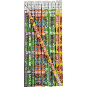 Fun Express 7 1/2″ Zoom In VBS Brightly Colored Wood Pencils – 24 Pieces, Vacation Bible School Supplies