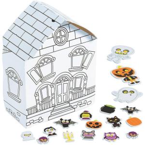 Fun Express DIY Haunted House Craft Kits -Makes 12 – Halloween Crafts for Kids
