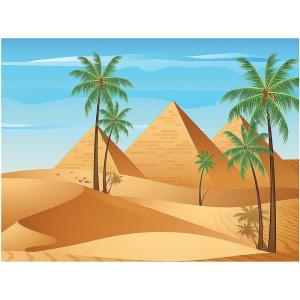 Fun Express Egyptian Desert & Pyramids Backdrop Banner – Vibrant and Detailed VBS Decor for Classrooms Parties Receptions & Special Events – Perfect for Themed Celebrations School Activities – 1 Piece