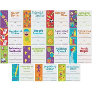 Fun Express End of School Year Superlatives Certificates – 30 Blank Award certificates for Kids – Teacher and Classroom Supplies