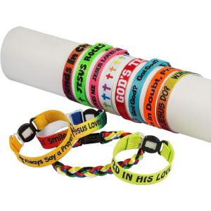 Fun Express Mega Religious Friendship Bracelets (150 bulk assortment) VBS Friendship Bracelets