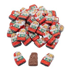 Fun Express Mini Chocolate Santa Crisps – 57 Pieces