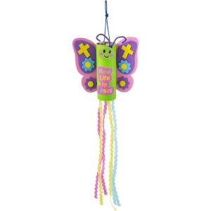 Fun Express Religious New Life Butterfly Craft Kit – Colorful Butterfly Shapes with Religious Theme – Ideal Sunday School & VBS Crafting Activities Great Group Projects & Hands-On Learning – 12 Pieces