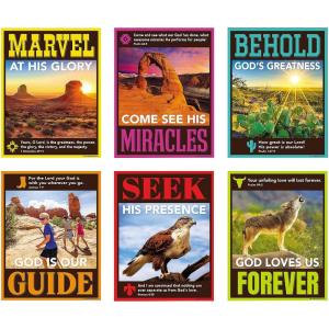 Fun Express Southwest VBS Posters – VBS Vacation Bible School Supplies/Decor – 6 Pieces