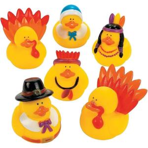 Fun Express Thanksgiving Rubber Ducks – 12 Pc.