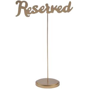 Gold Calligraphy Reserved Table Signs (set of 6) for Wedding – Party Supplies