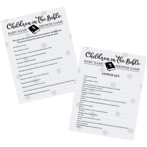 NAMES OF THE BIBLE BABY SHOWER GAME – Toys – 25 Pieces