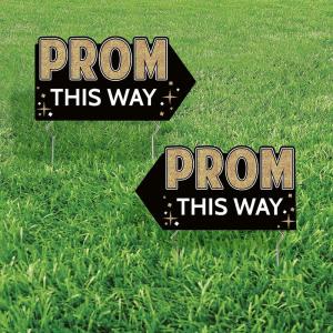 Prom This Way Directional Yard Signs, 2 Piece
