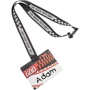 Race Card VBS Name Tag Breakaway Lanyards – 12 Pieces, Vacation Bible School Supplies