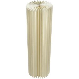 White Medium Foldable Paper Circular Column Decoration – 11.75″ x 31″ (1 Pc.) – Perfect for Weddings, Galas, Proms, or Any Formal Event(Large)
