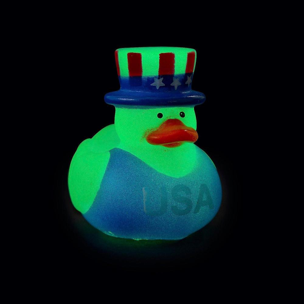 imageFun Express Mini GlowintheDark Patriotic Rubber Ducks  24 Pc