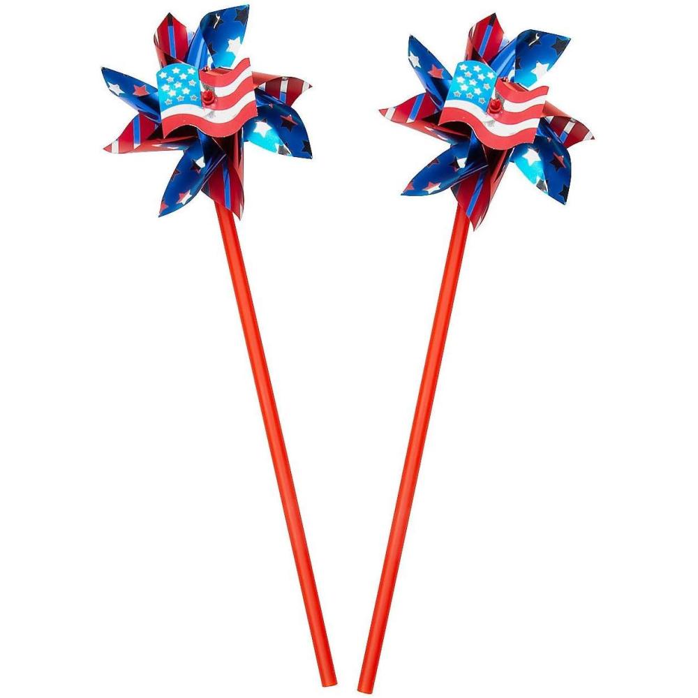 imageFun Express Patriotic American Flag Pinwheels  36 Pc