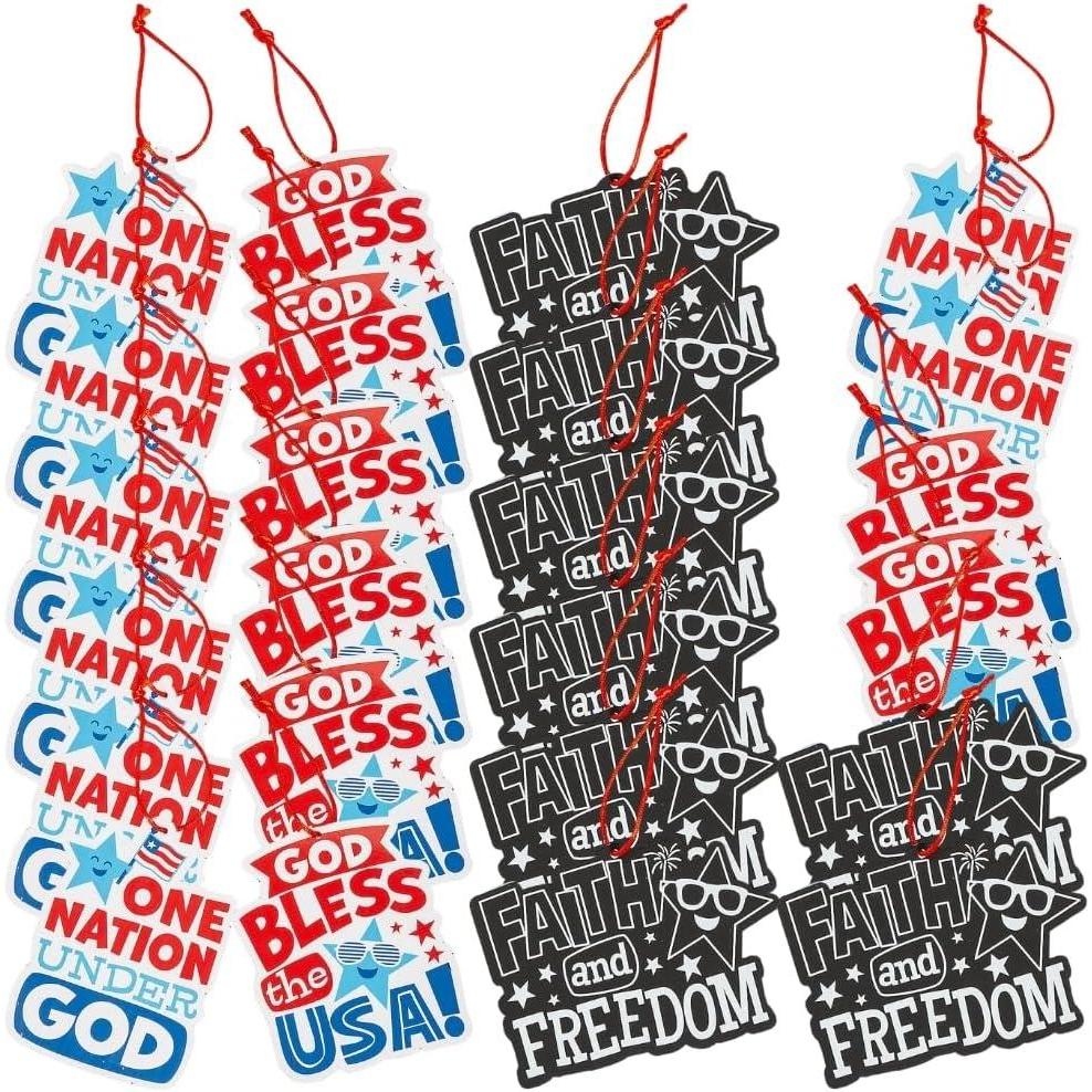 imageFun Express Religious Patriotic Magic Scratch Ornaments  24 Pc