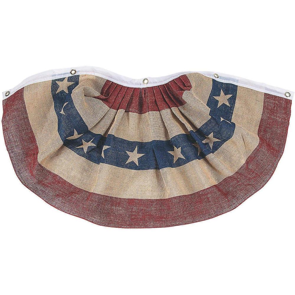 imageUSA Patriotic Burlap Bunting for Fourth of July  Rustic and Farmhouse Home Decor