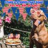 100 Ft. x 18″ Stars & Stripes Patriotic USA Plastic Pennant Hanging Banner Decoration, Great for Memorial Day, 4th of July, Veterans Day and any Patriotic Event