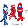 Fun Express – Long Arm Patriotic Sock Monkeys for Fourth of July – Toys – Plush – Long Arm Plush – Fourth of July – 12 Pieces