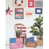 Fun Express 14″ x 14″ Patriotic Stars and Stripes Decorative Pillow Set, 2 Piece, American and Americana Decor, Great for Memorial Day, 4th of July, Veterans Day and Any Patriotic Event