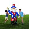 Fun Express 64″ Jumbo Inflatable Uncle Sam in Red, White & Blue Suit Decoration – Great for Memorial Day, 4th of July and All Patriotic Events